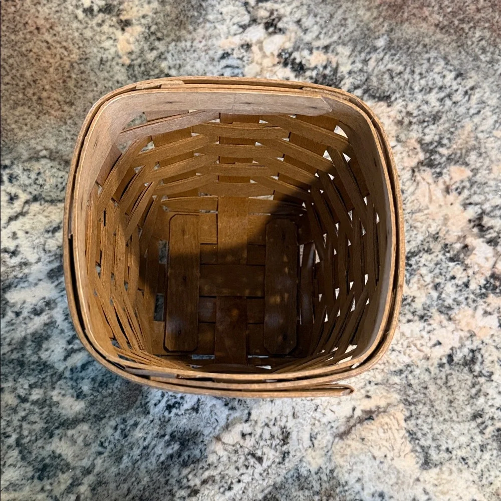 Longaberger Woven Wooden Basket - Brown
